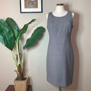 J. Crew Super 120s Wool Emmaleigh Suiting Sheath Dress, Gray, Size 10